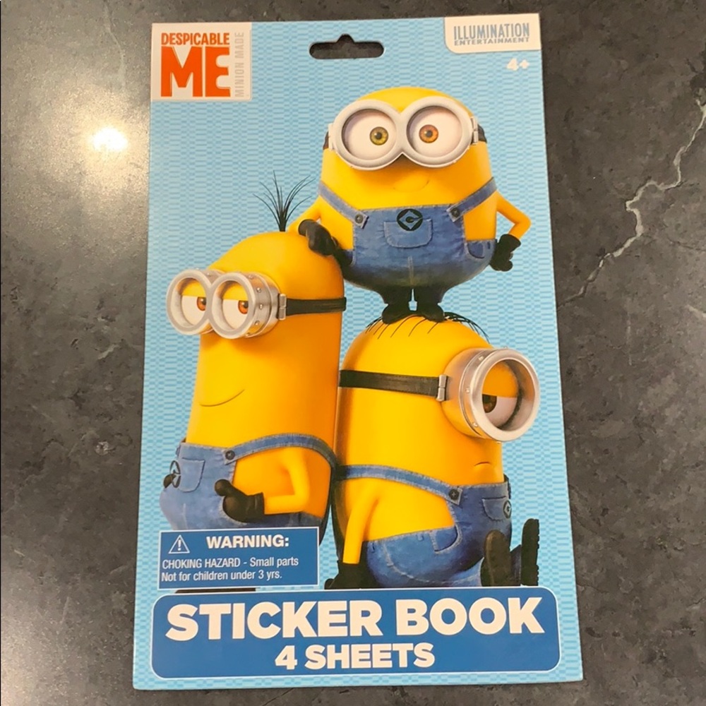 2/$8 or $5 each Minon Stickers Book